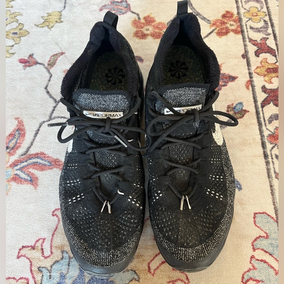 Nike Black and White Air VaporMax Flyknit Sneakers | Men’s 14 - Picture 2 of 5